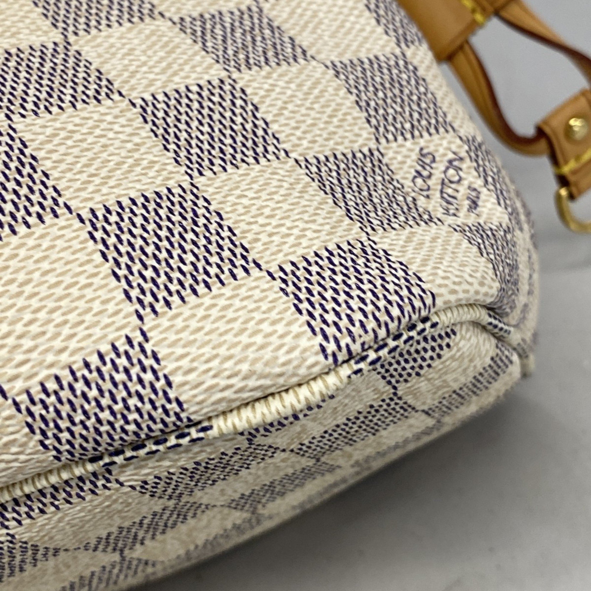 Louis Vuitton Tote Bag Damier Azur Neverfull PM N41362 White Women's