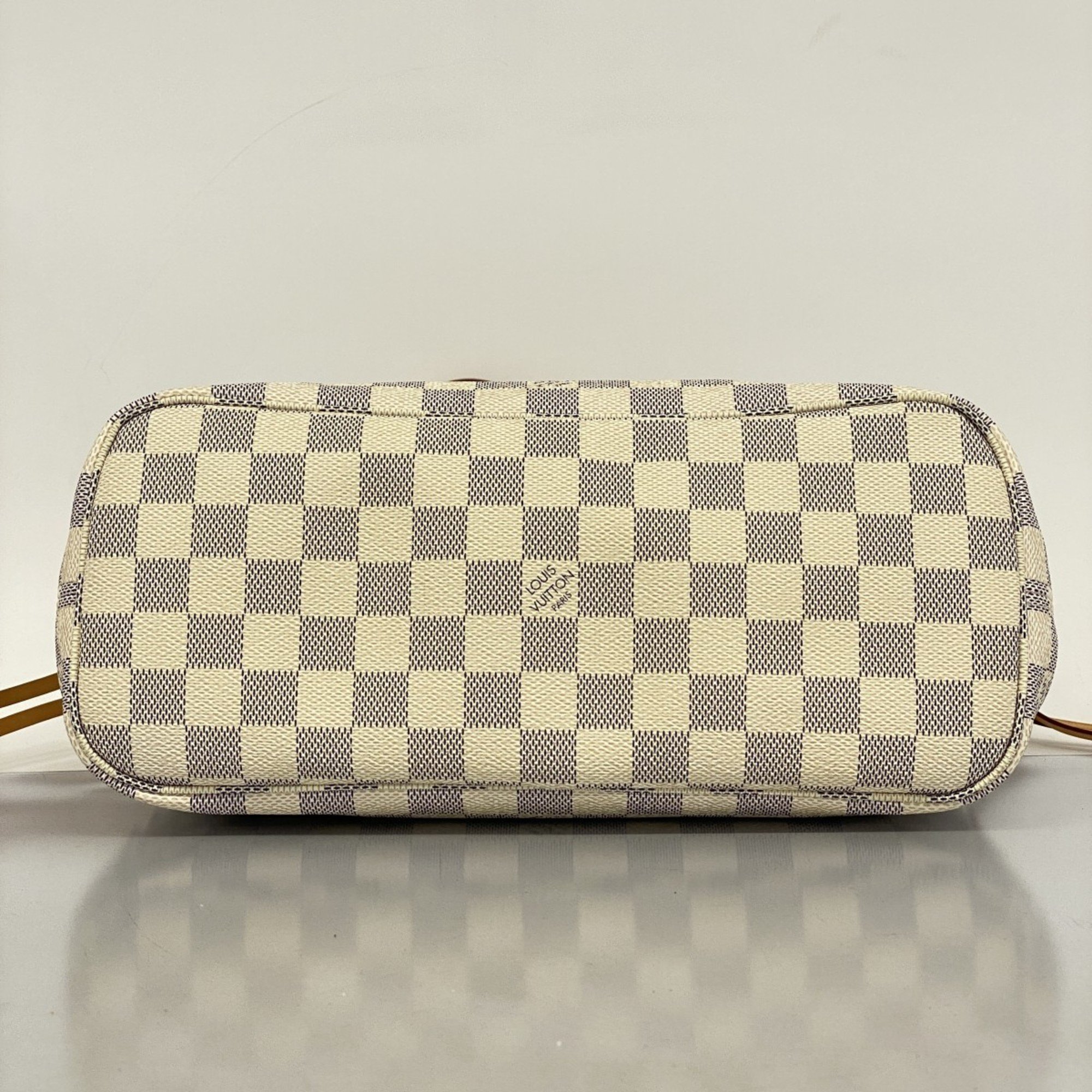 Louis Vuitton Tote Bag Damier Azur Neverfull PM N41362 White Women's