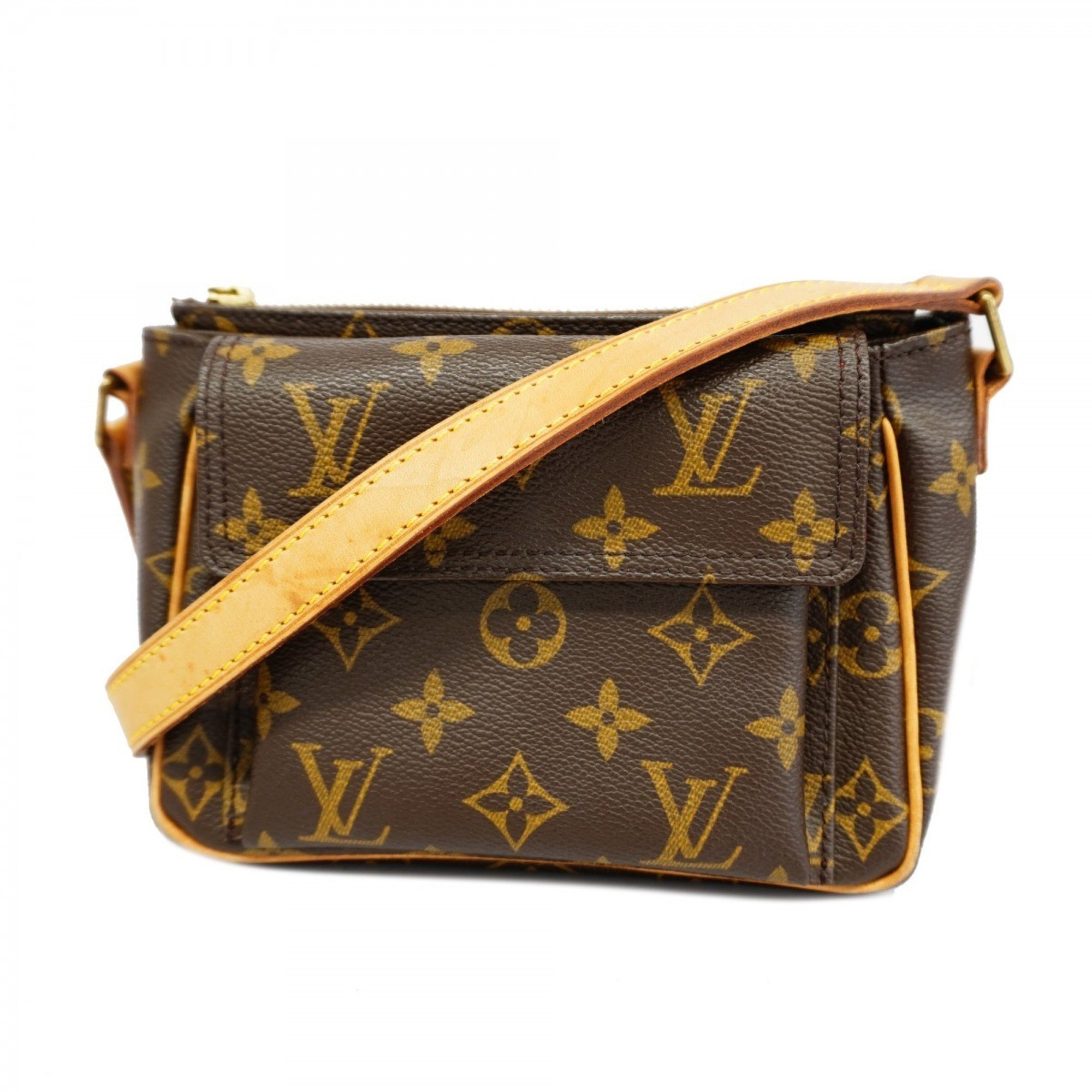 Louis Vuitton Shoulder Bag Monogram Vivacite PM M51165 Brown Women's