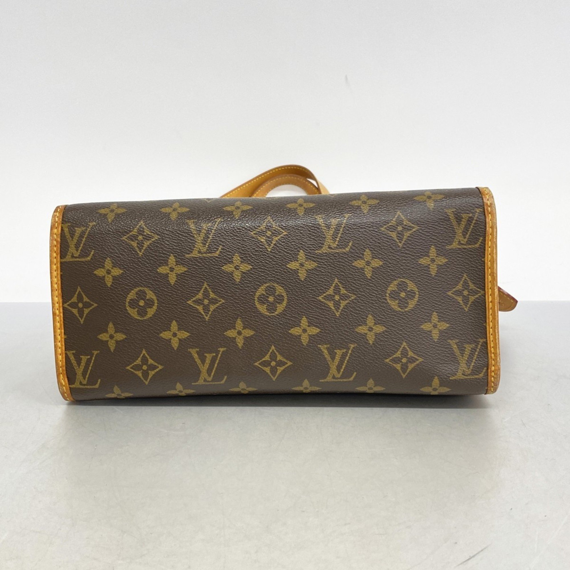 Louis Vuitton Tote Bag Monogram Popincourt M40007 Brown Ladies