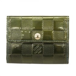 Louis Vuitton Wallet/Coin Case Damier Vernis Ludlow M92136 Khaki Women's