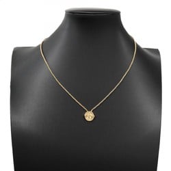 Christian Dior Necklace CD Circle GP Plated Gold Ladies