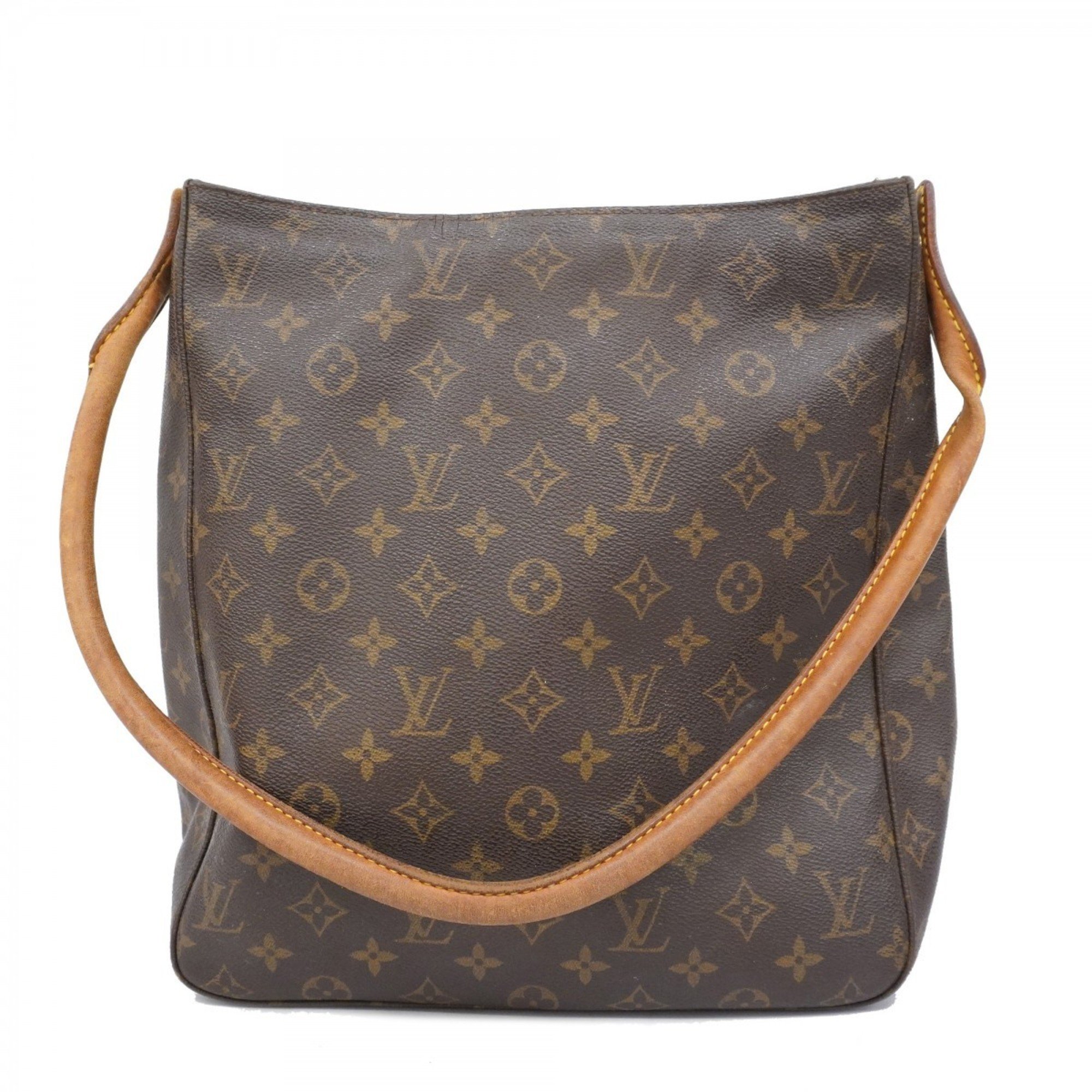 Louis Vuitton Shoulder Bag Monogram Looping GM M51145 Brown Ladies