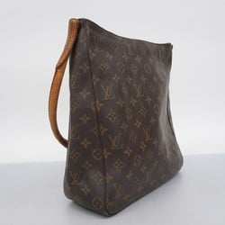 Louis Vuitton Shoulder Bag Monogram Looping GM M51145 Brown Ladies