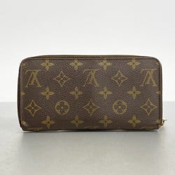 Louis Vuitton Long Wallet Monogram Zippy M60017 Brown Men's Women's