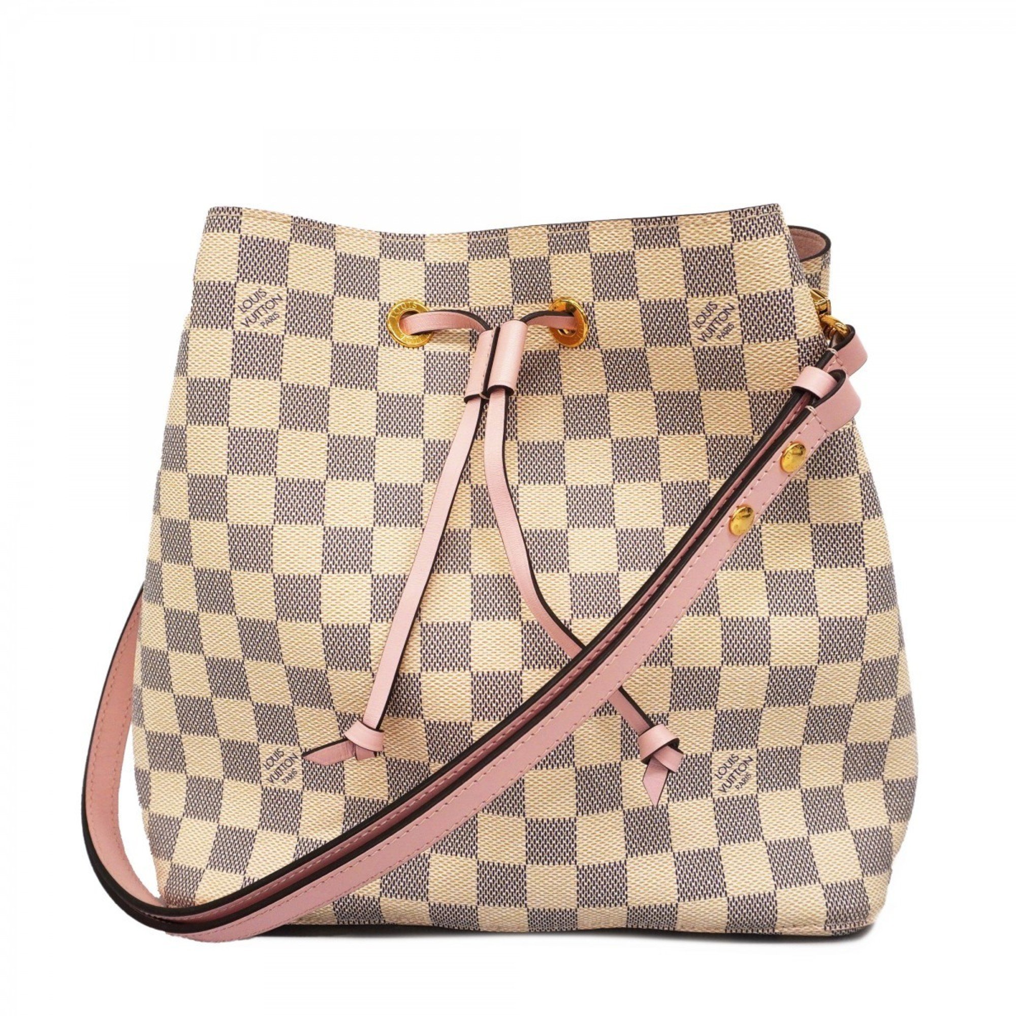 Louis Vuitton Shoulder Bag Damier Azur NeoNoe N40152 White Audrose Ladies