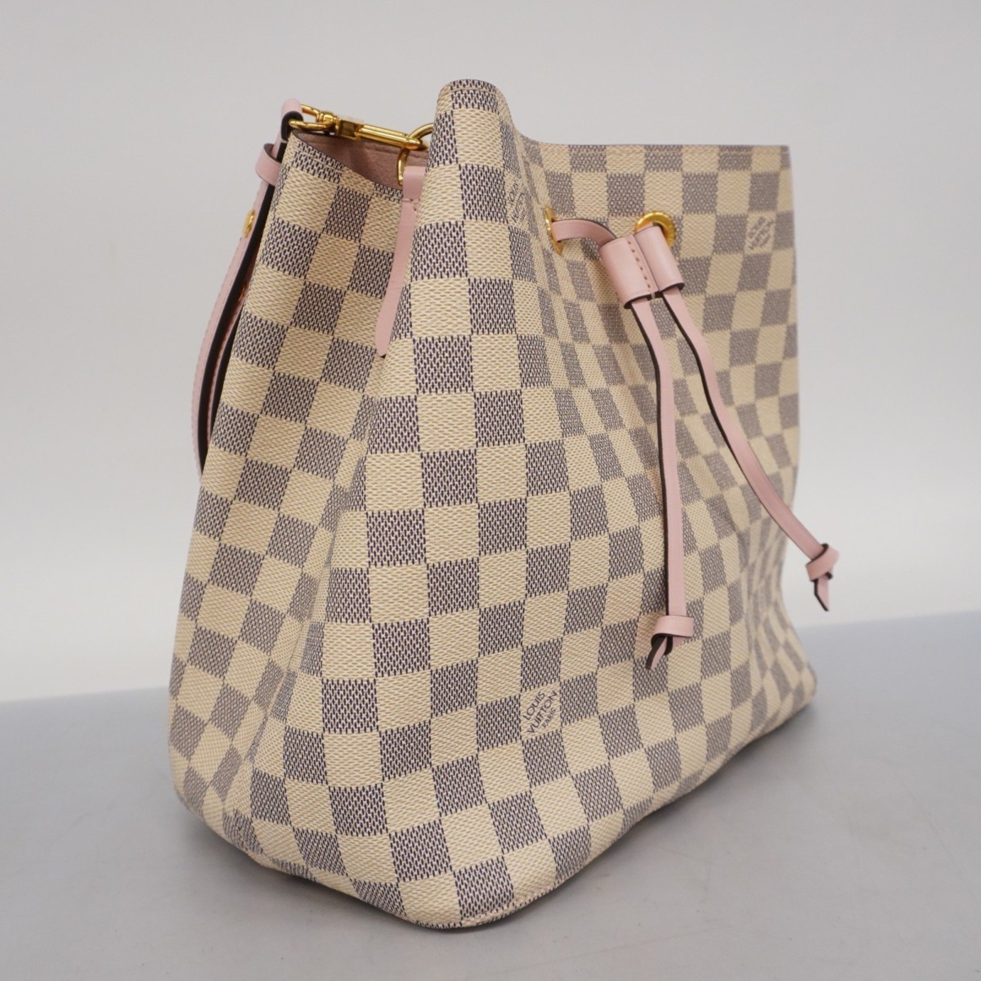 Louis Vuitton Shoulder Bag Damier Azur NeoNoe N40152 White Audrose Ladies