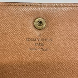 Louis Vuitton Tri-fold Wallet Monogram Pochette Passport M60135 Brown Men's Women's