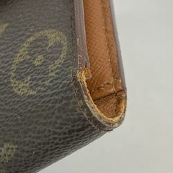 Louis Vuitton Tri-fold Wallet Monogram Pochette Passport M60135 Brown Men's Women's