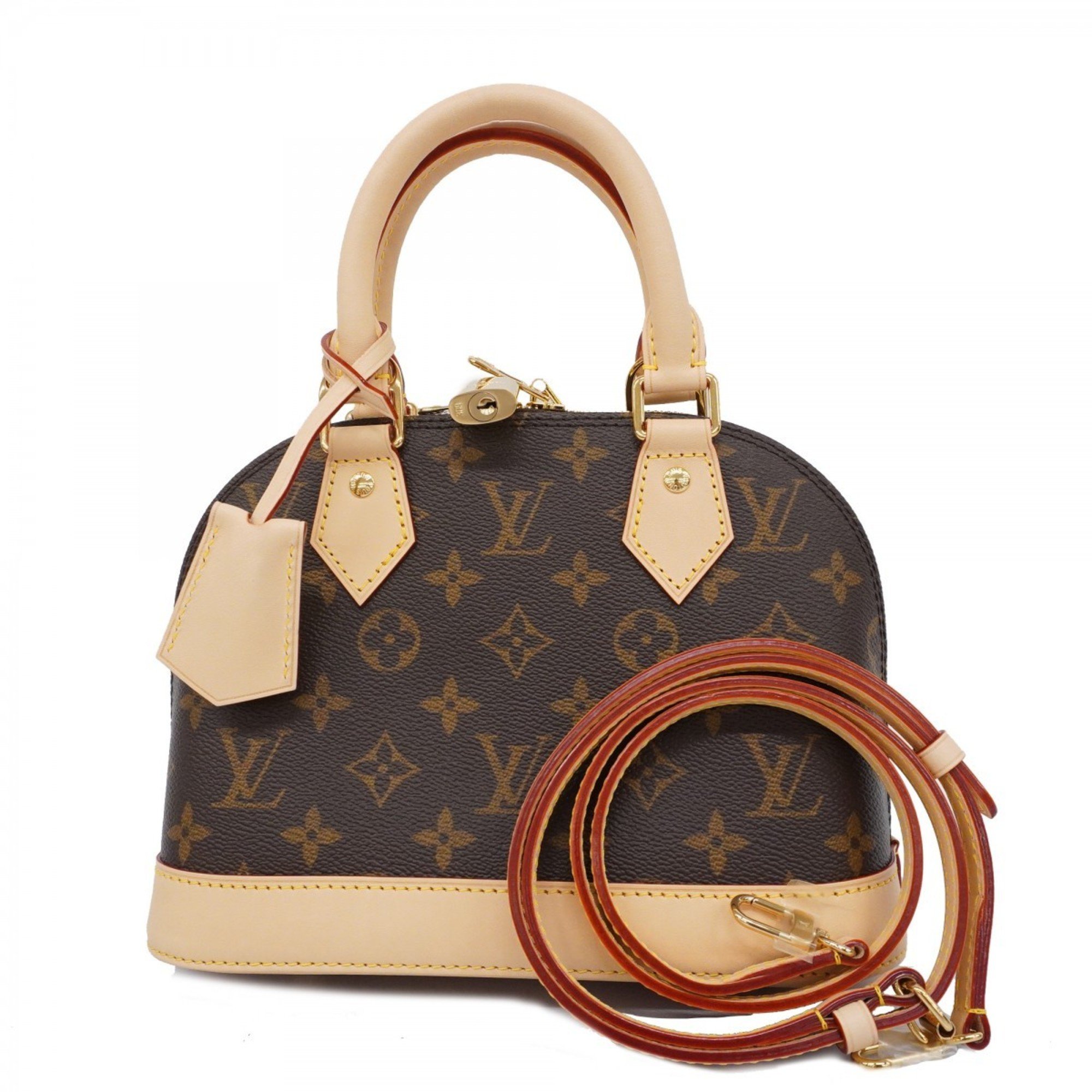 Louis Vuitton Handbag Monogram Alma BB M46990 Brown Ladies