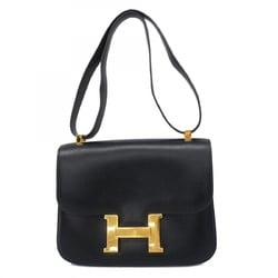 Hermes Shoulder Bag Constance Box Calf Black G Stamp Ladies