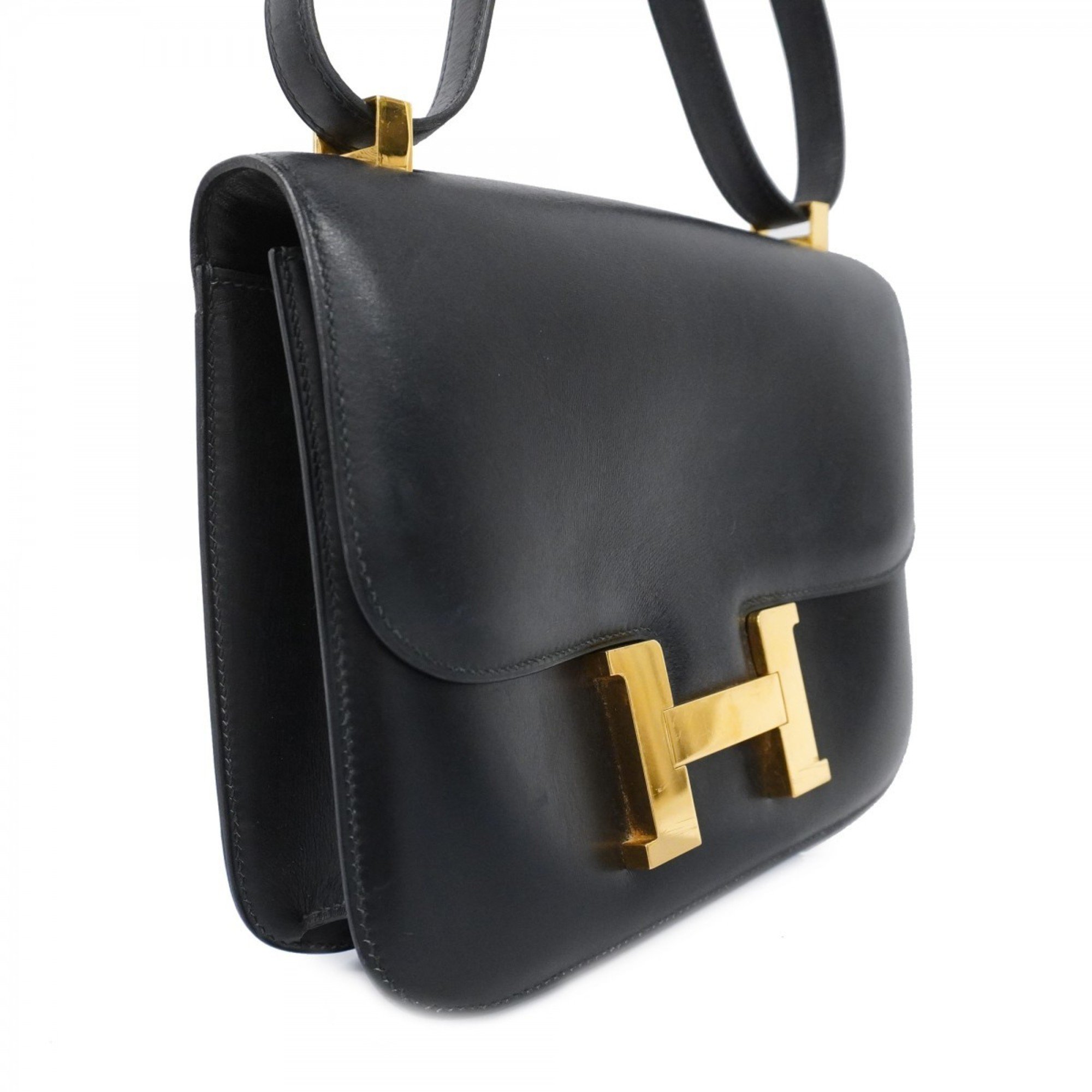 Hermes Shoulder Bag Constance Box Calf Black G Stamp Ladies