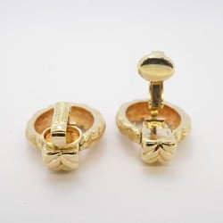 Christian Dior Earrings Oval Rope Motif GP Plated Gold for Women