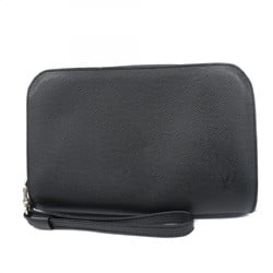 Louis Vuitton Clutch Bag Taiga Baikal M30182 Noir Men's