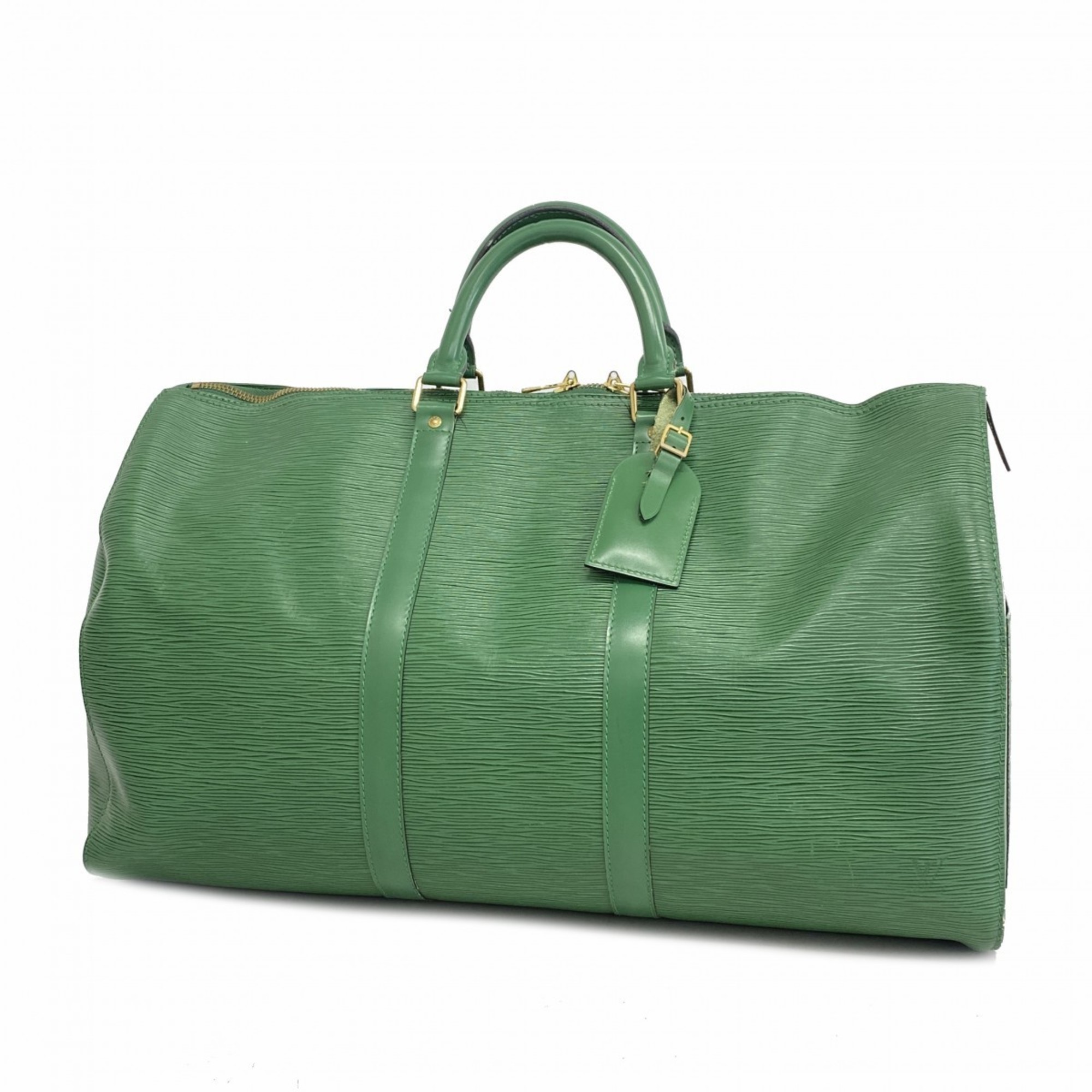 Louis Vuitton Boston Bag Epi Keepall 50 M42964 Borneo Green Men's Women's