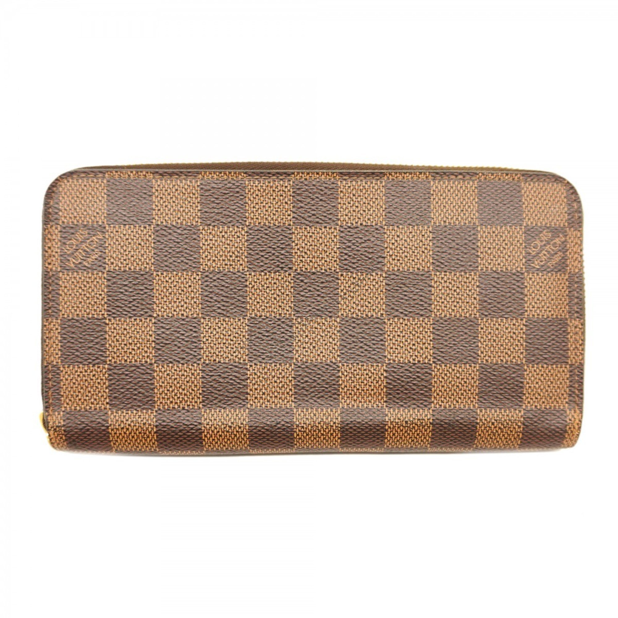 Louis Vuitton Long Wallet Damier Zippy N41661 Ebene Men's Women's