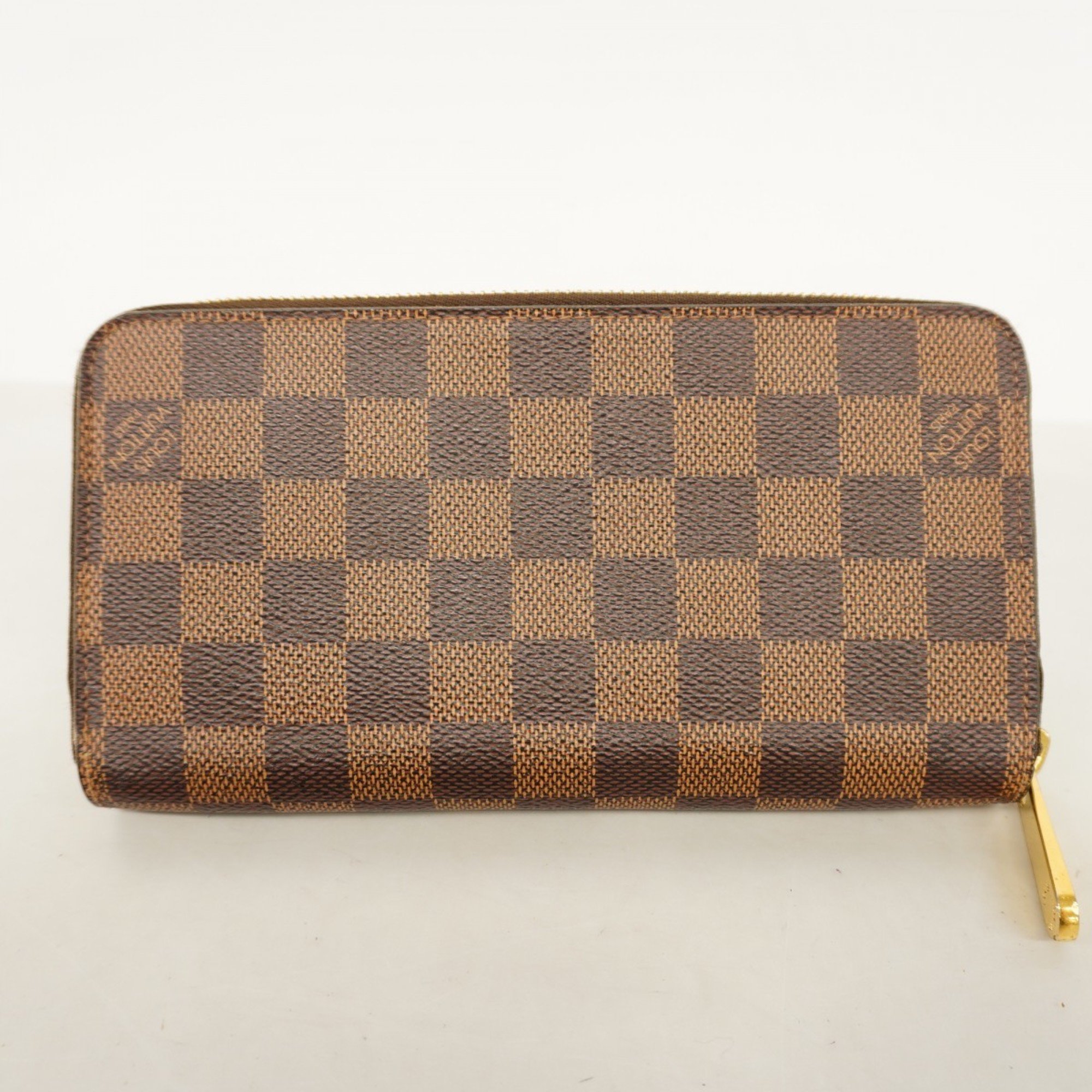 Louis Vuitton Long Wallet Damier Zippy N41661 Ebene Men's Women's