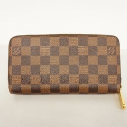 Louis Vuitton Long Wallet Damier Zippy N41661 Ebene Men's Women's