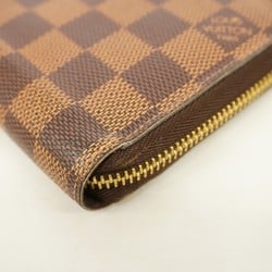 Louis Vuitton Long Wallet Damier Zippy N41661 Ebene Men's Women's