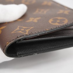 Louis Vuitton Long Wallet Monogram Portefeuille Brazza NM M80523 Brown Men's