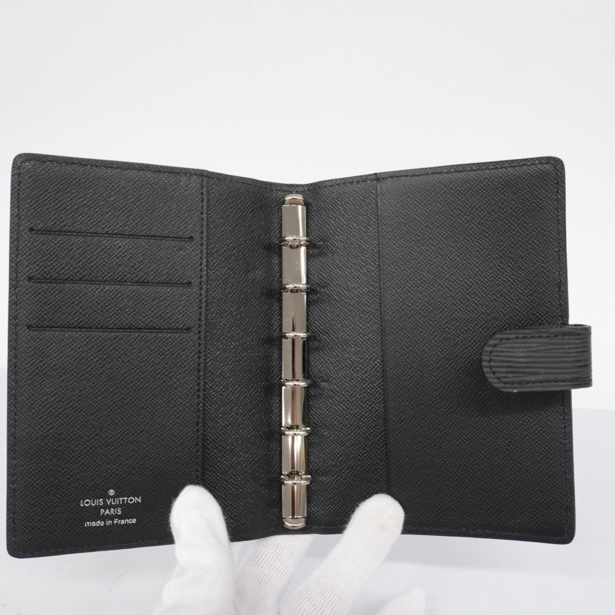 Louis Vuitton Notebook Cover Epi Agenda PM R20052 Noir Men's Women's