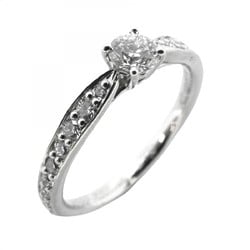 Tiffany Ring Harmony Half Eternity Diamond Pt950 Platinum 0.18ct Size 5 Ladies