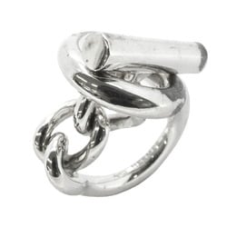 Hermes Ring Croisette Silver 925 Size 9 Ladies