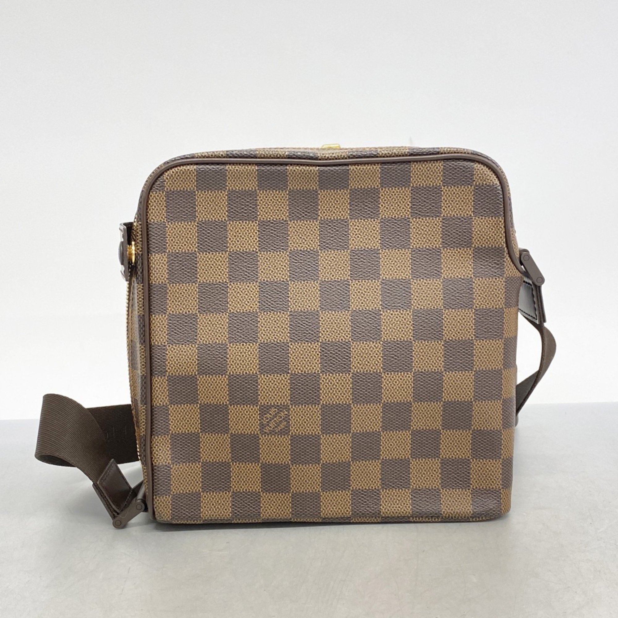 Louis Vuitton Shoulder Bag Damier Olaf PM N41442 Brown Women's