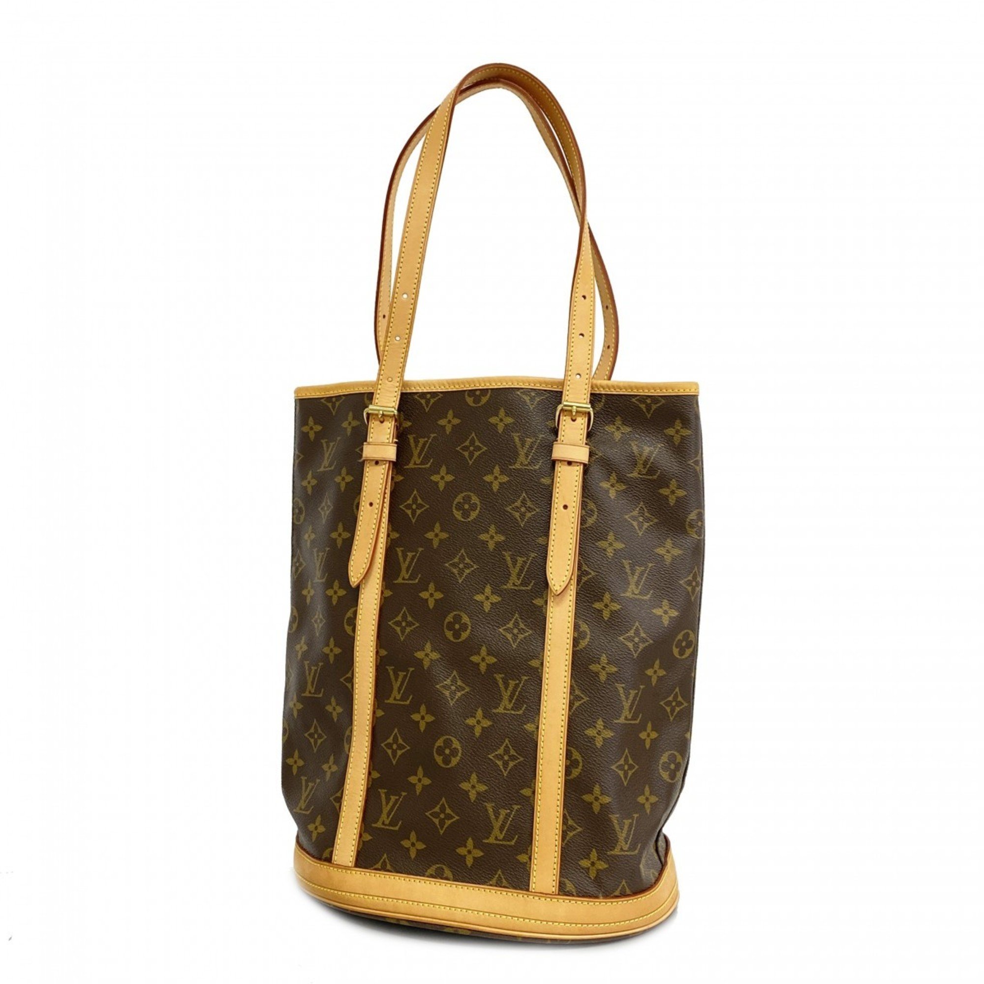 Louis Vuitton Tote Bag Monogram Bucket GM M42236 Brown Women's