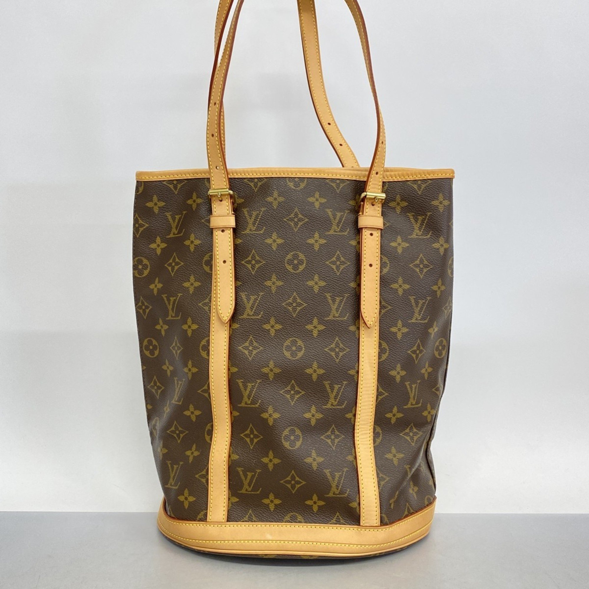 Louis Vuitton Tote Bag Monogram Bucket GM M42236 Brown Women's