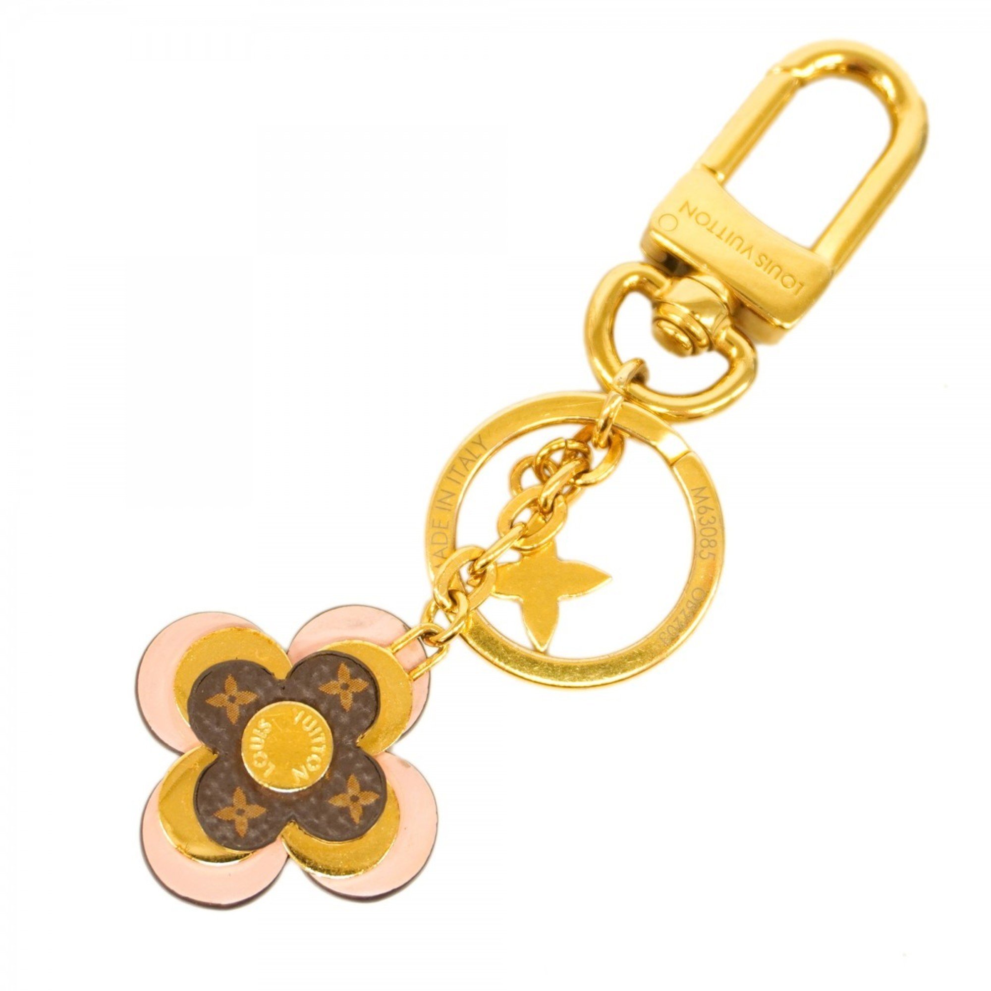 Louis Vuitton Keychain Monogram M63085 Gold Ladies