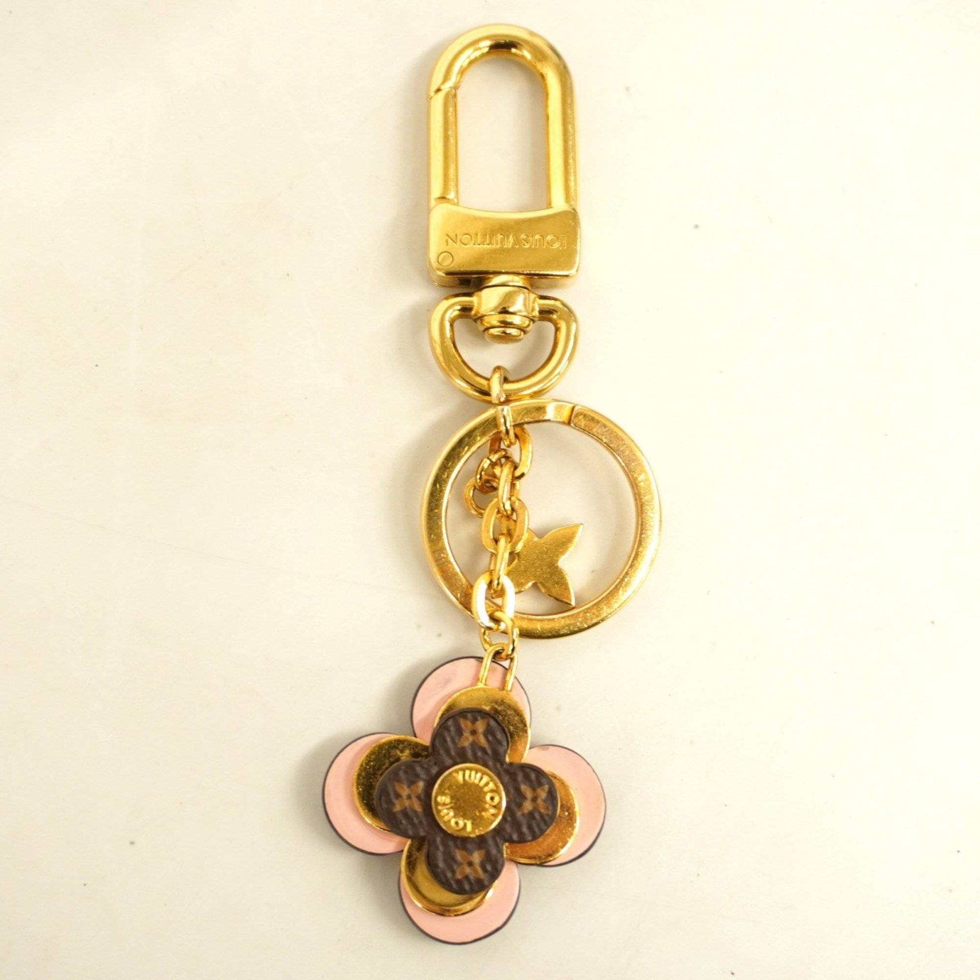 Louis Vuitton Keychain Monogram M63085 Gold Ladies