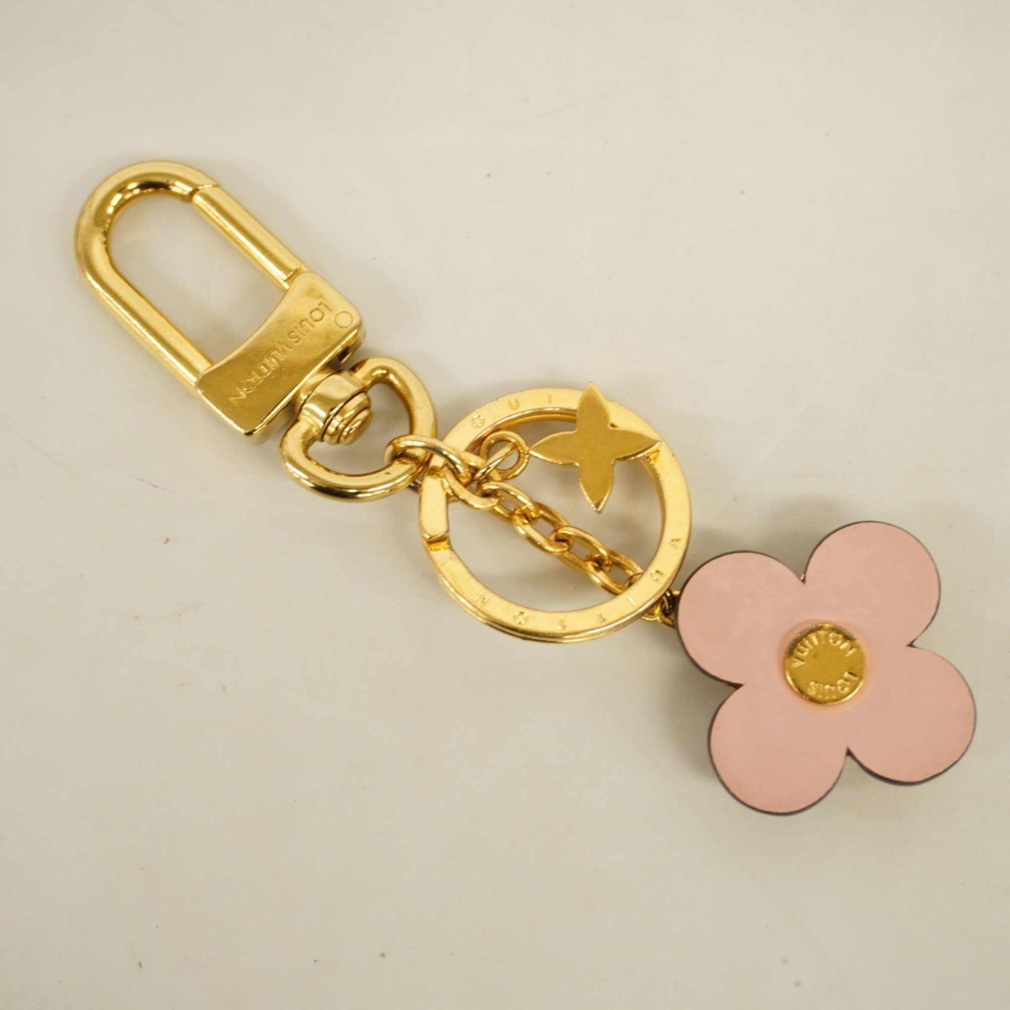 Louis Vuitton Keychain Monogram M63085 Gold Ladies