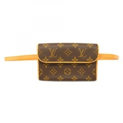 Louis Vuitton Waist Bag Monogram Pochette Florentine M51855 Brown Women's