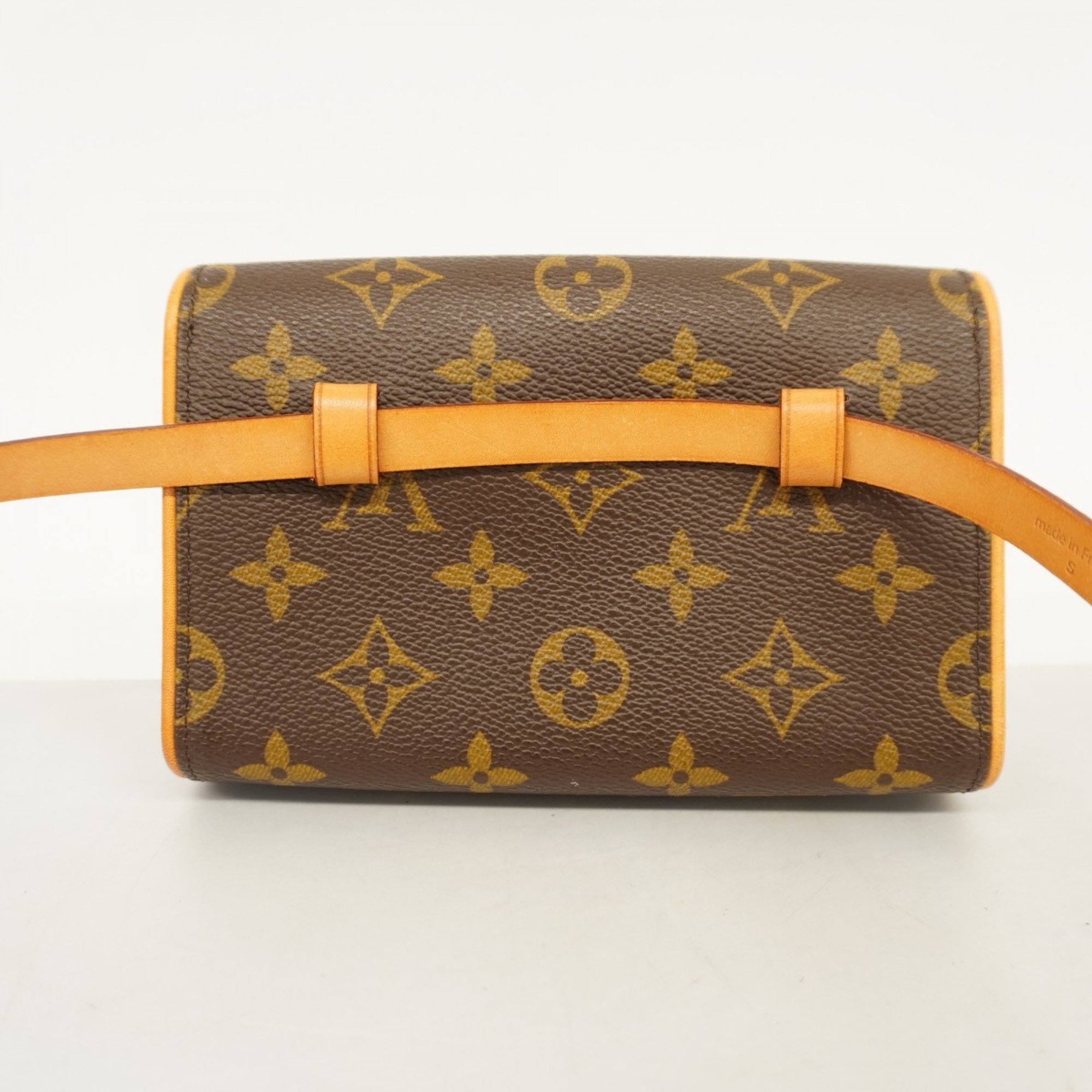 Louis Vuitton Waist Bag Monogram Pochette Florentine M51855 Brown Women's