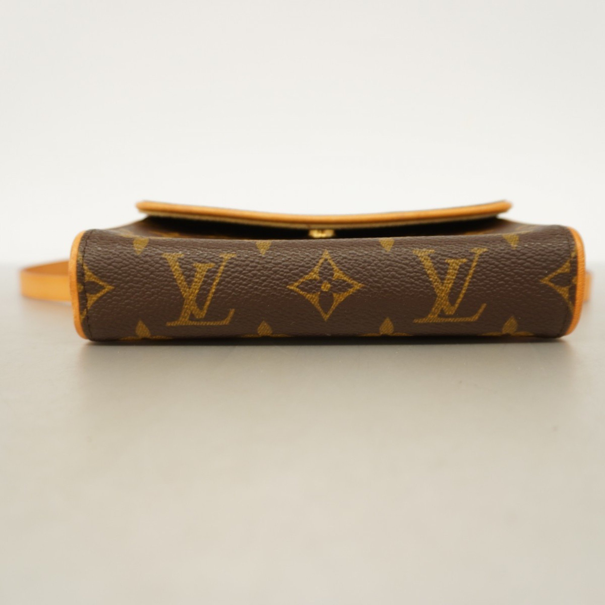 Louis Vuitton Waist Bag Monogram Pochette Florentine M51855 Brown Women's