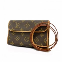 Louis Vuitton Waist Bag Monogram Pochette Florentine M51855 Brown Women's