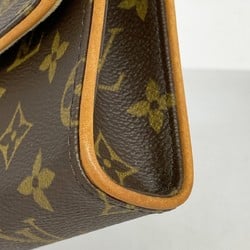 Louis Vuitton Waist Bag Monogram Pochette Florentine M51855 Brown Women's