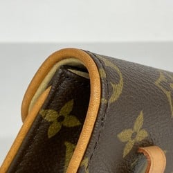 Louis Vuitton Waist Bag Monogram Pochette Florentine M51855 Brown Women's