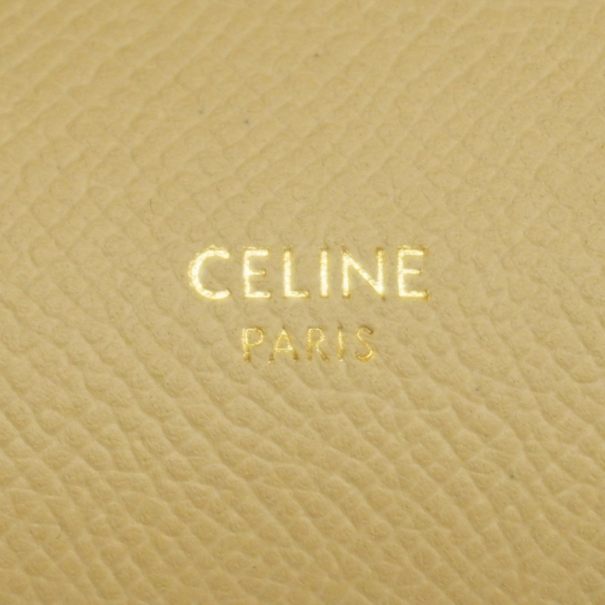 Celine handbag bed bag nano leather beige ladies