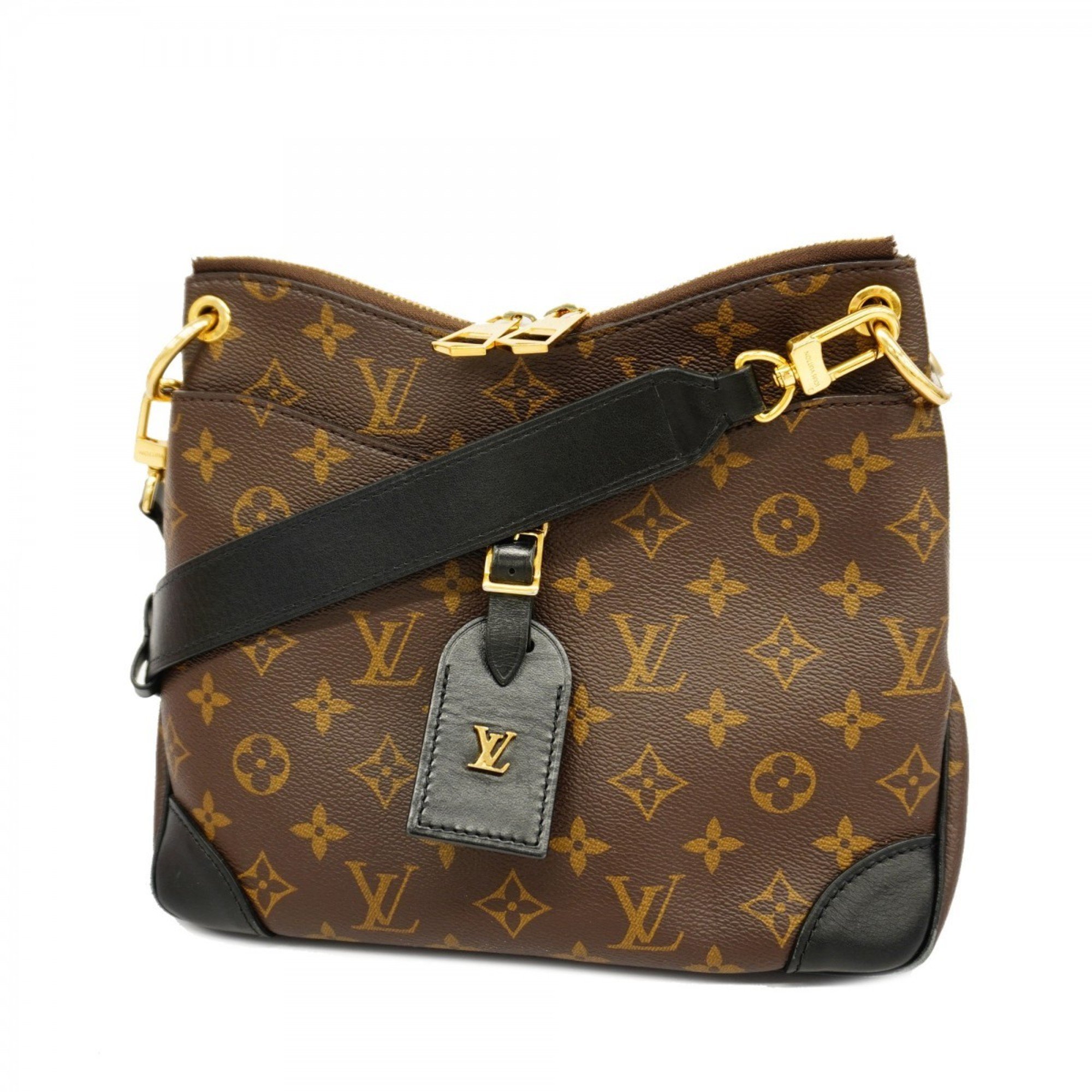 Louis Vuitton Shoulder Bag Monogram Odeon NMPM M45353 Brown Black Ladies