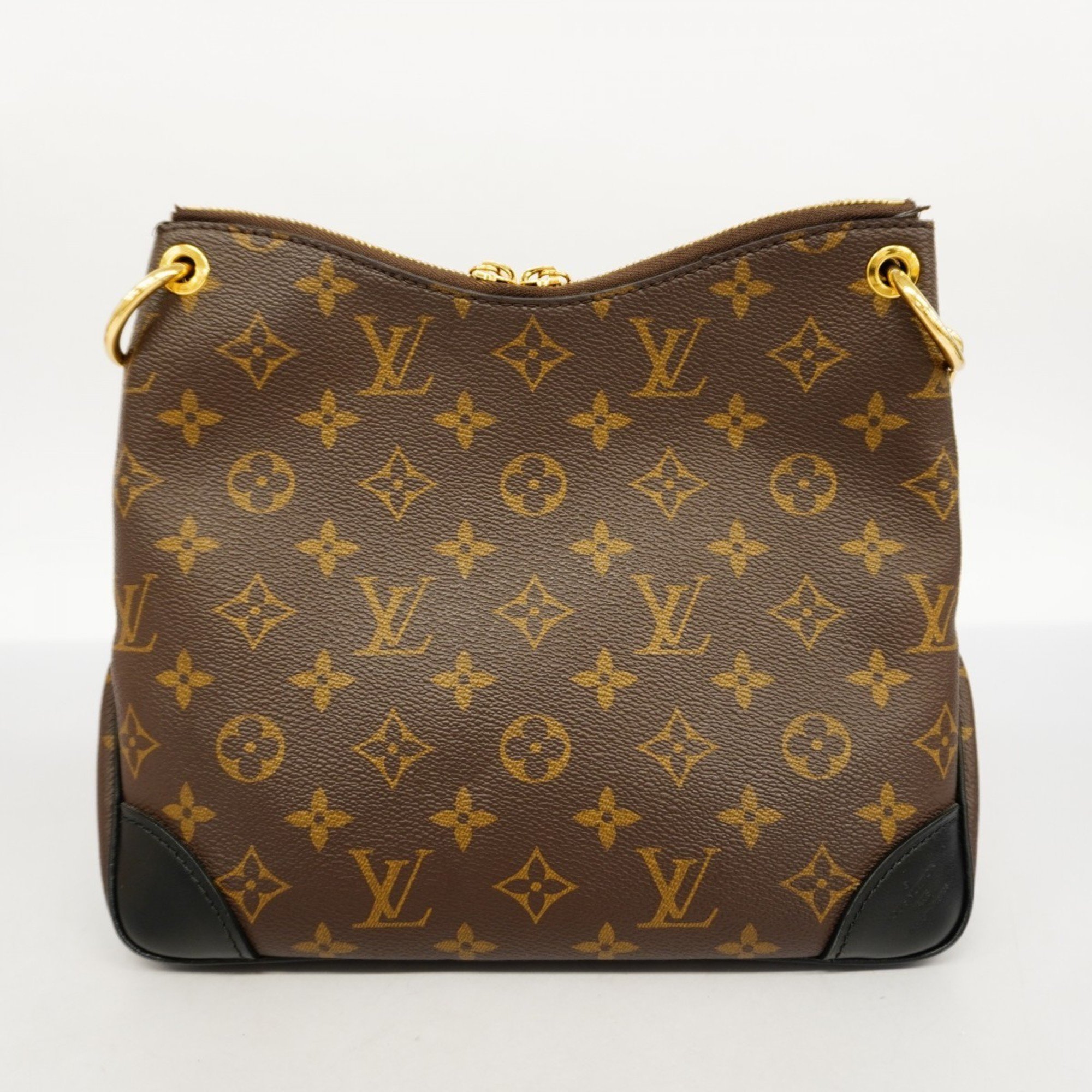 Louis Vuitton Shoulder Bag Monogram Odeon NMPM M45353 Brown Black Ladies