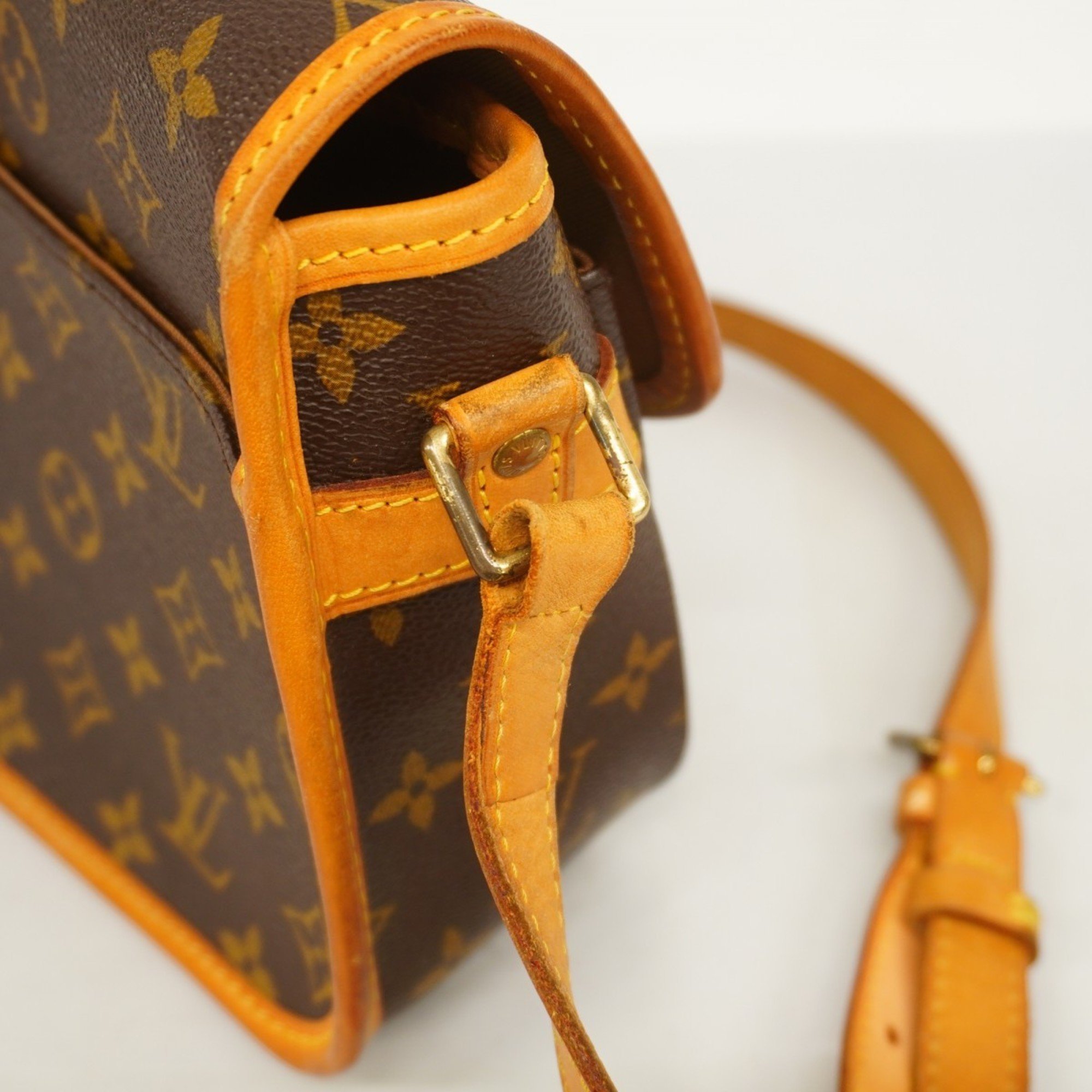 Louis Vuitton Shoulder Bag Monogram Sologne M42250 Brown Ladies