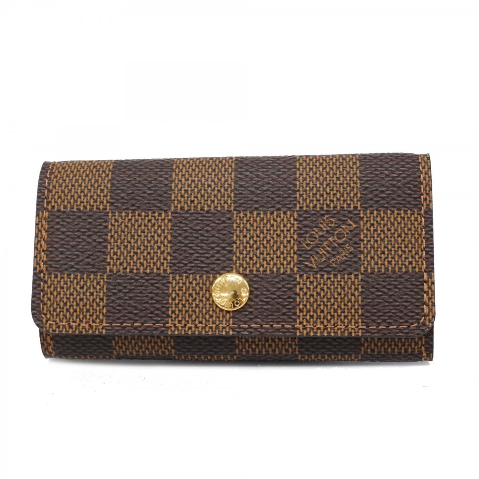 Louis Vuitton Key Case Damier Multicle 4 N62631 Ebene Men's Women's