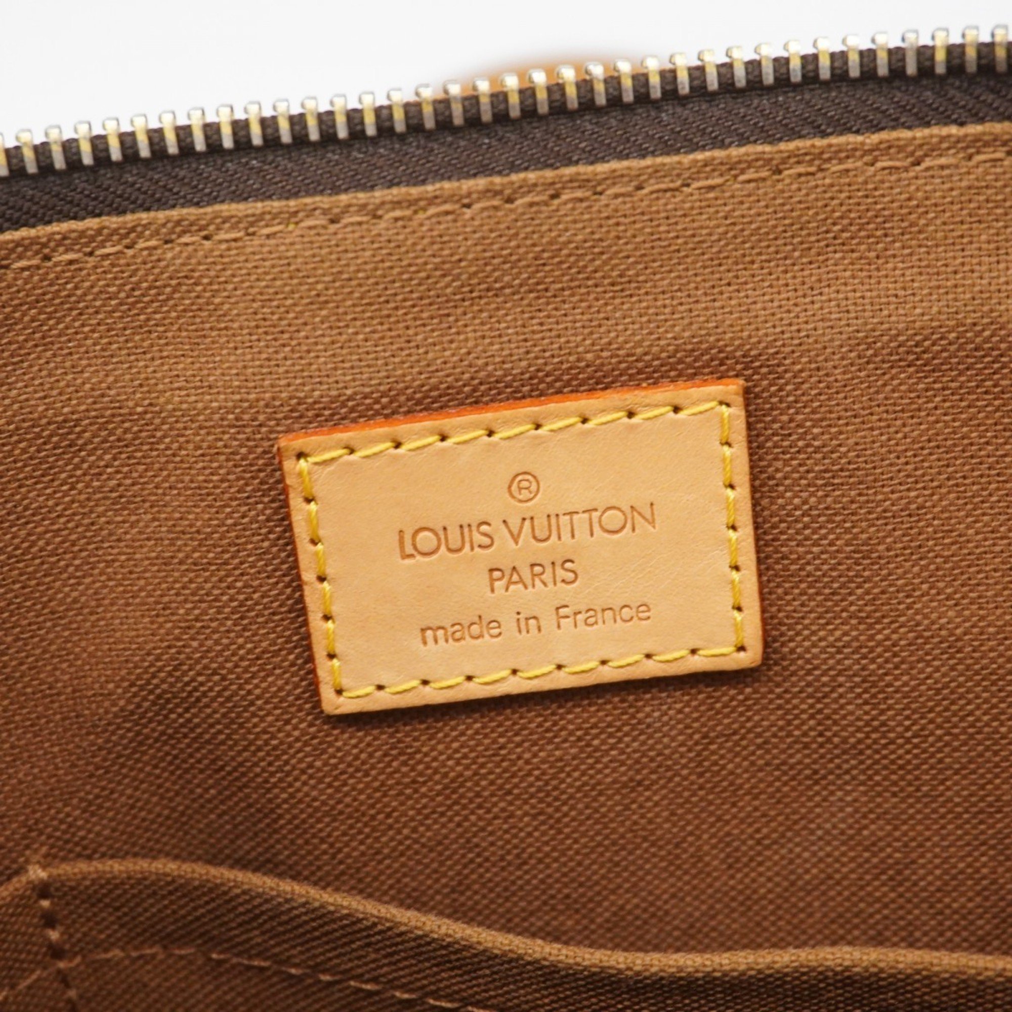 Louis Vuitton Tote Bag Monogram Popincourt M40007 Brown Ladies