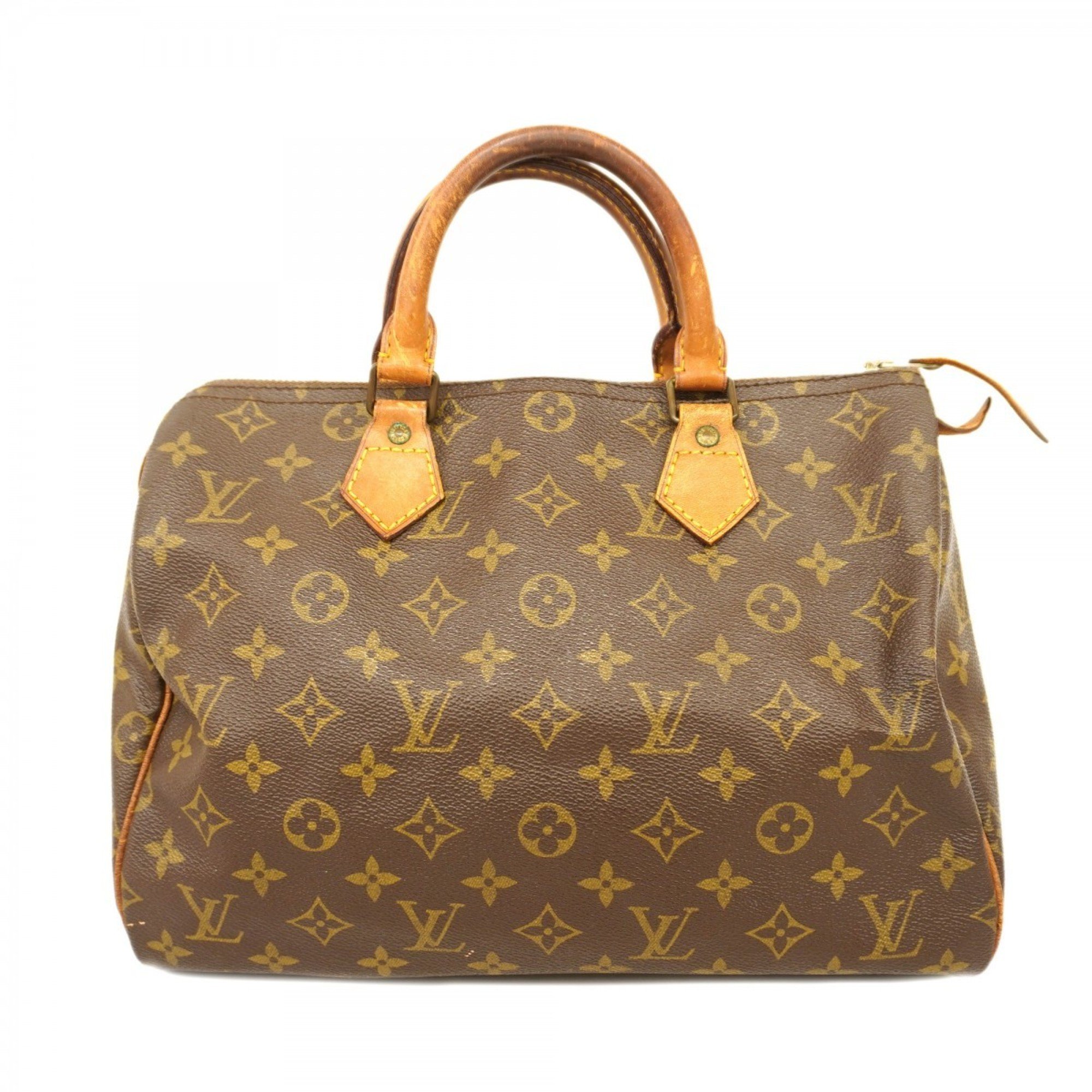 Louis Vuitton Handbag Monogram Speedy 30 M41108 Brown Ladies