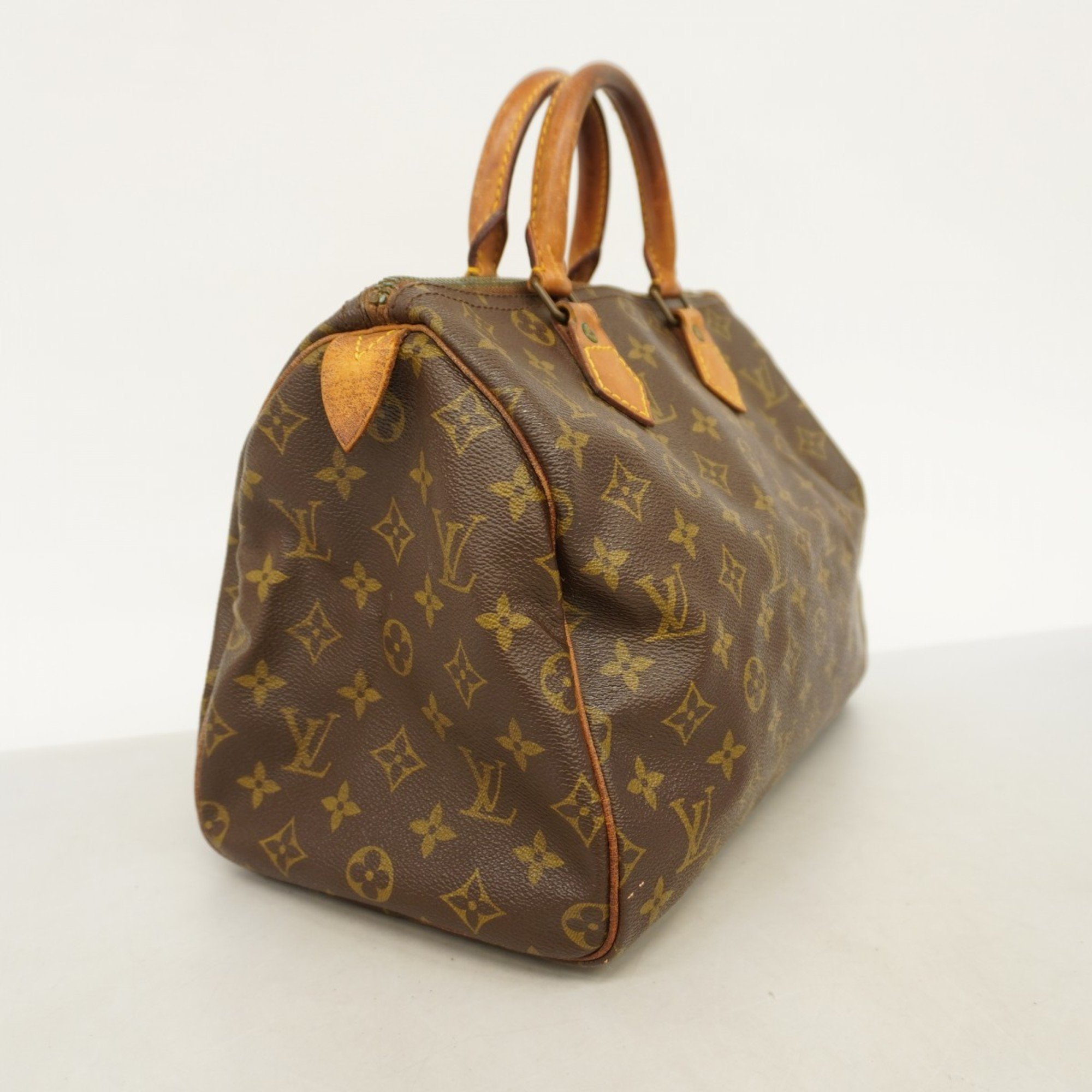 Louis Vuitton Handbag Monogram Speedy 30 M41108 Brown Ladies