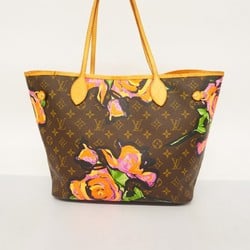 Louis Vuitton Tote Bag Monogram Rose Neverfull MM M48613 Brown Women's