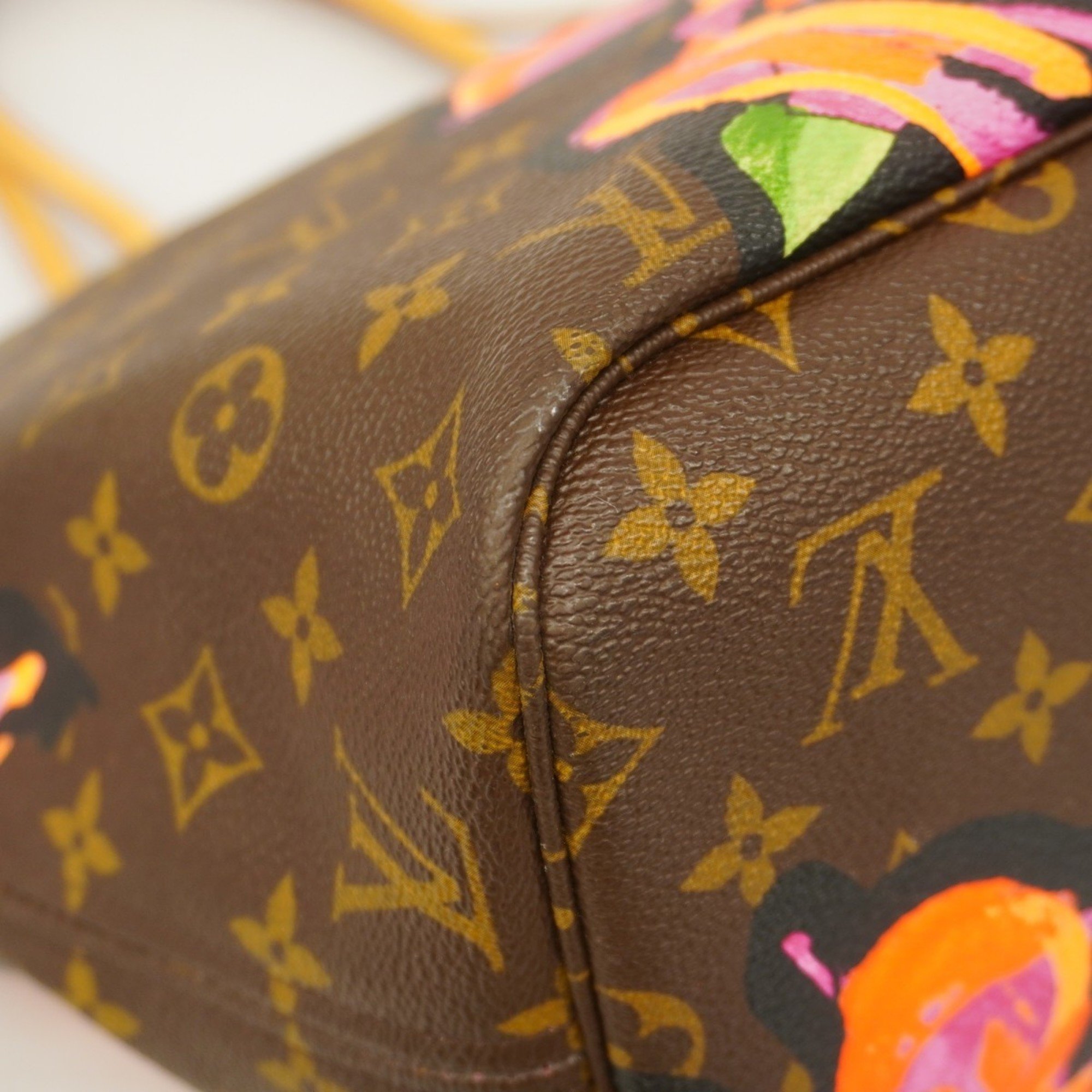 Louis Vuitton Tote Bag Monogram Rose Neverfull MM M48613 Brown Women's