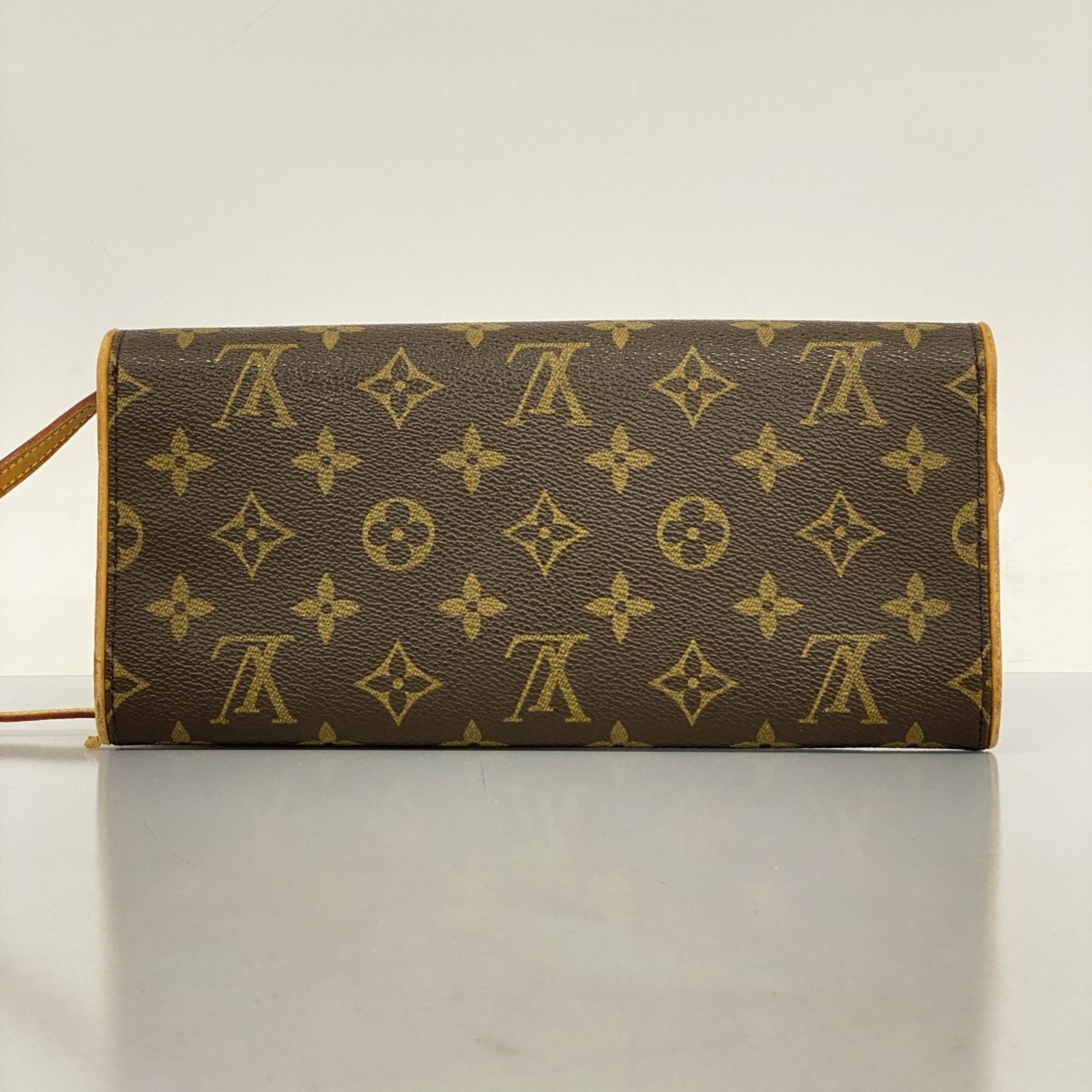 Louis Vuitton Shoulder Bag Monogram Pochette Twin GM M51852 Brown Women's